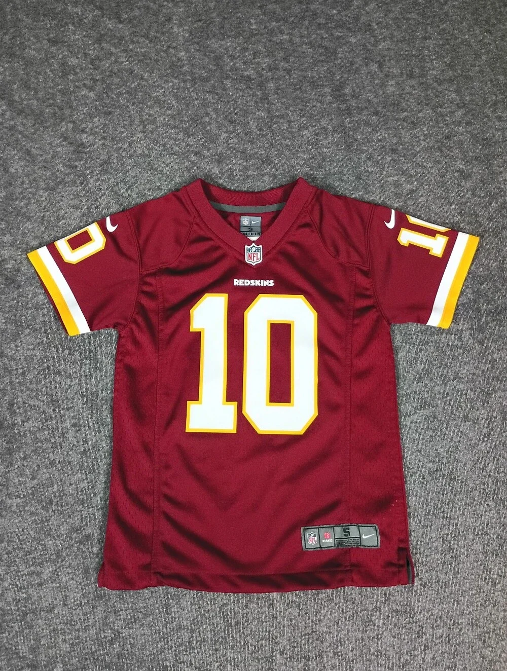 Nike On Field Robert Griffin III #10 Redskins Jersey Youth Small NFL Burgundy